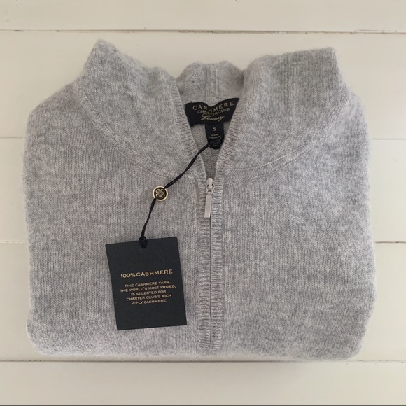 Charter Club Sweaters - 100% Cashmere Hoodie Sweater